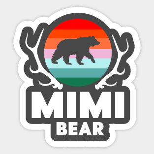 Mimi bear Mama Bear Mother Funny gift idea Sticker